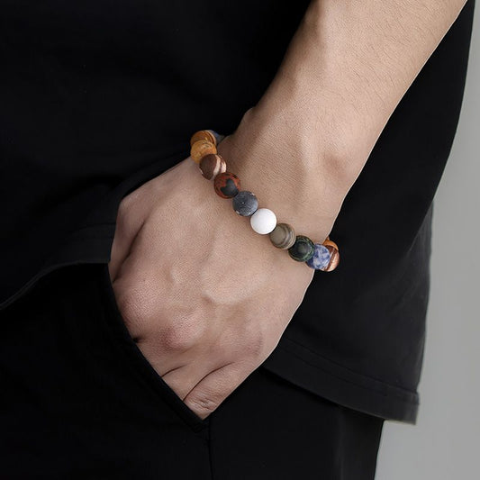 Cosmic Interstellar Natural Stone Bracelet