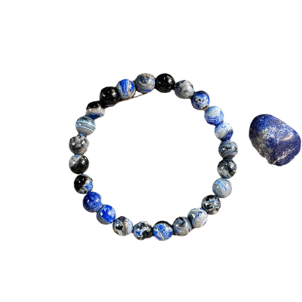Blue agate natural bracelet