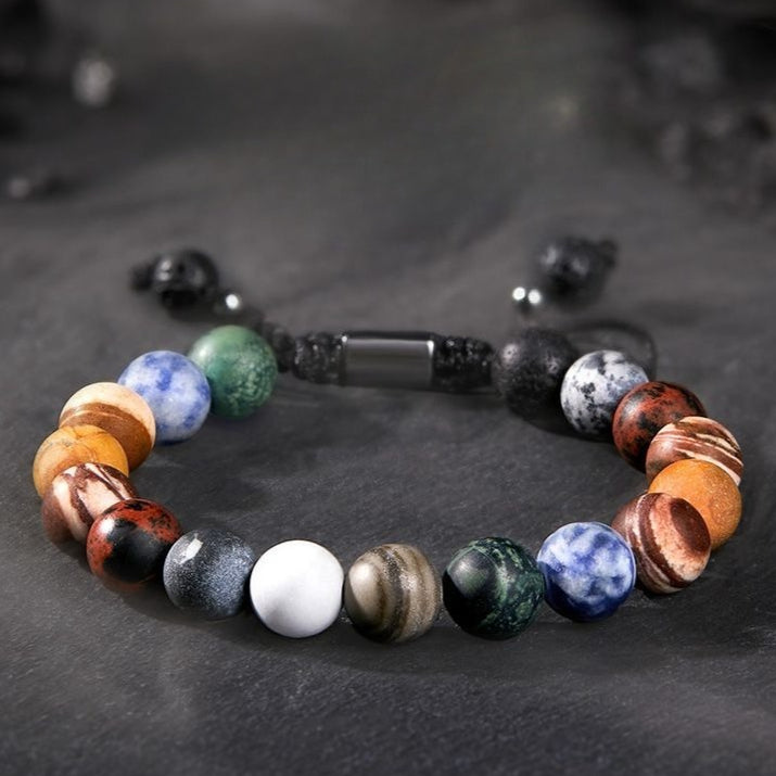 Cosmic Interstellar Natural Stone Bracelet