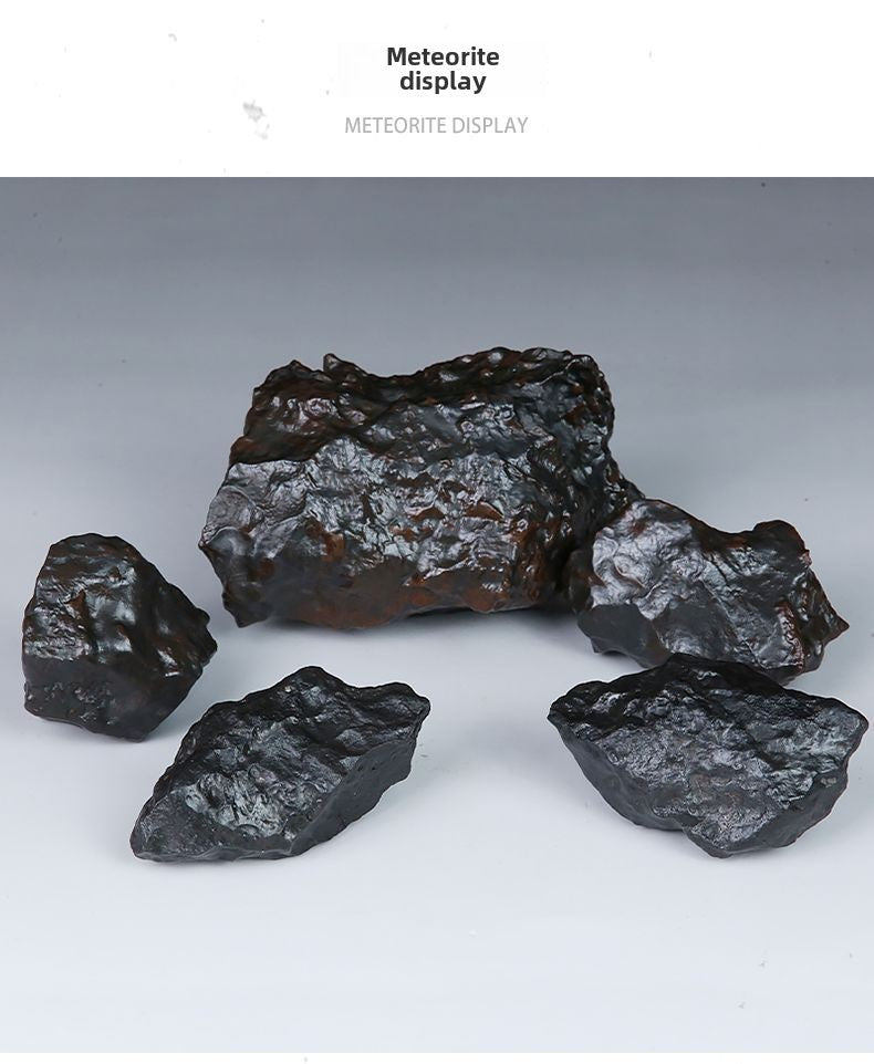 NaNatural iron meteorite raw stone fidelity universe Newman lines strong magnetic
