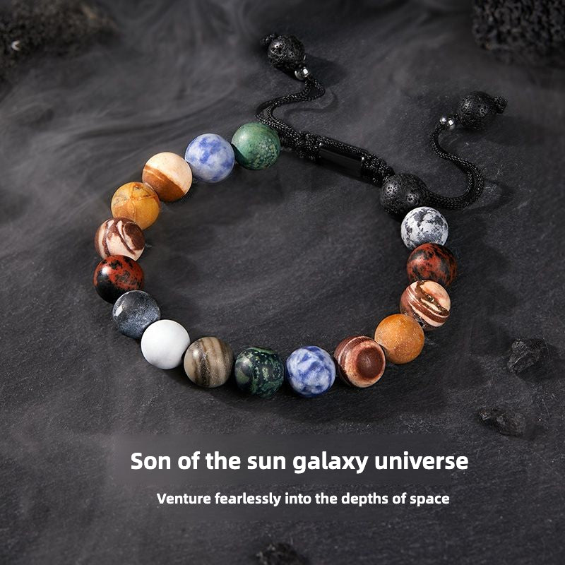 Cosmic Interstellar Natural Stone Bracelet