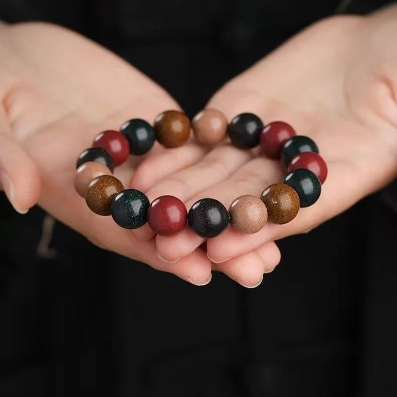 Five Elements Energy Bracelet for Men – Handmade Herbal Beads for Stress Relief, Focus & Better Sleep | EverVitali