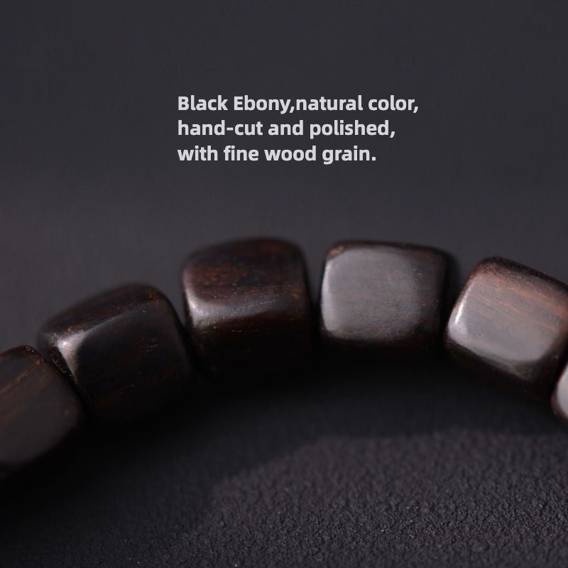Original design handcrafted black walnut bracelet, worn to bring good luck.