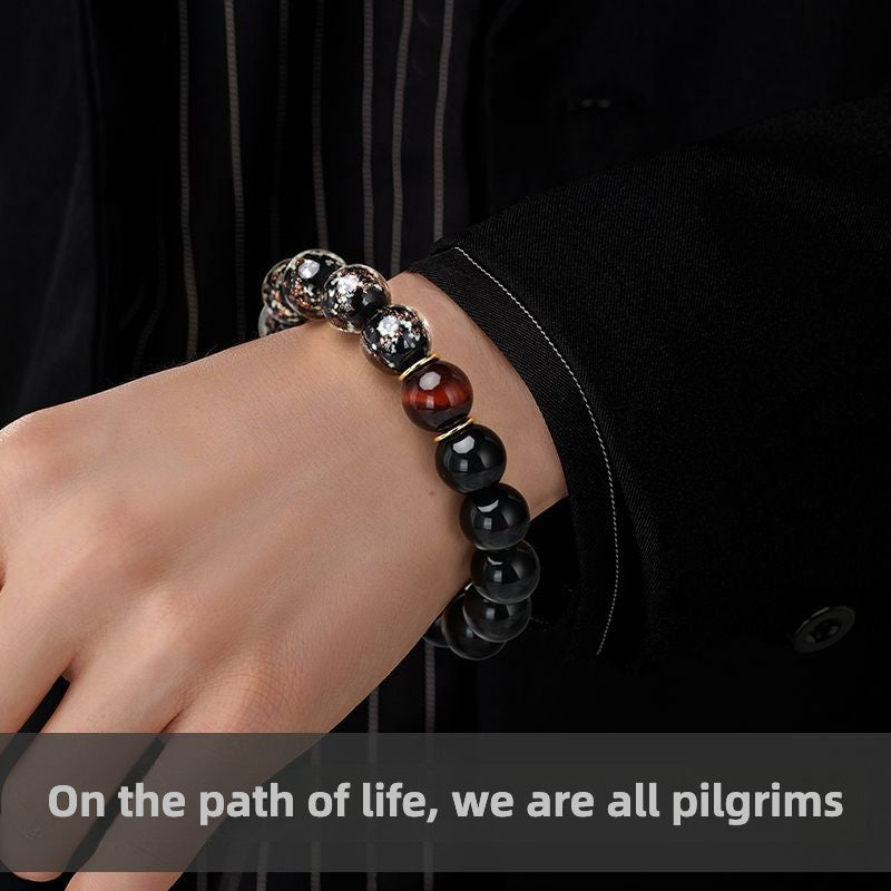 Sacred Incense Bead  Obsidian Bracelet – The Spirit of a Fearless Warrior