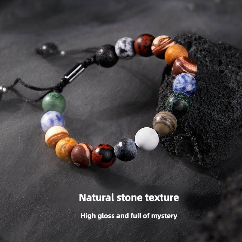 Cosmic Interstellar Natural Stone Bracelet