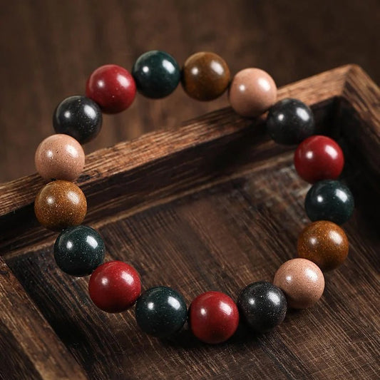 Five Elements Energy Bracelet for Men – Handmade Herbal Beads for Stress Relief, Focus & Better Sleep | EverVitali