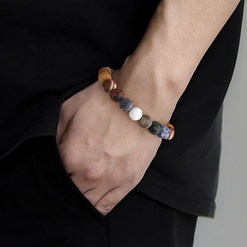 Cosmic Interstellar Natural Stone Bracelet